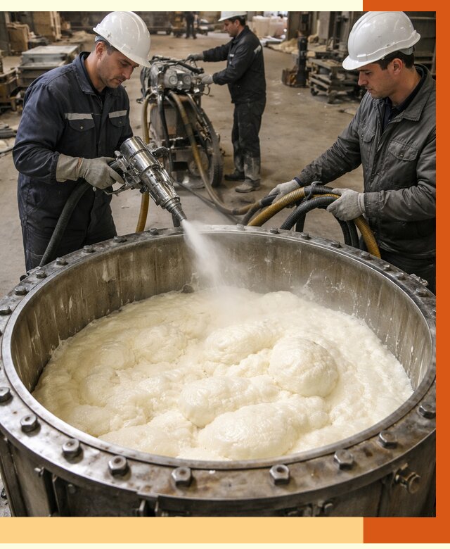 Заливка ППУ в емкости в Геленджике от 7536 руб. — утепление емкости под ключ | ТепломастерГлн