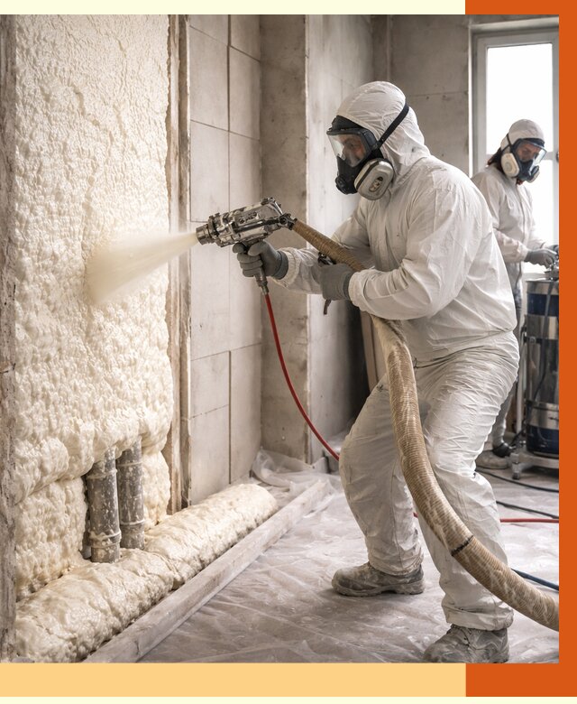 Напыление пенополиуретана в Геленджике от 7796 руб./м2 — услуги и монтаж ППУ | ТепломастерГлн