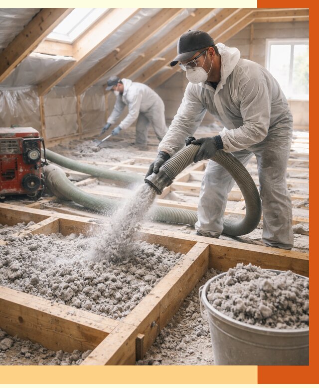 Утепление эковатой в Геленджике от 3066 руб./м2 — монтаж и задувка | ТепломастерГлн