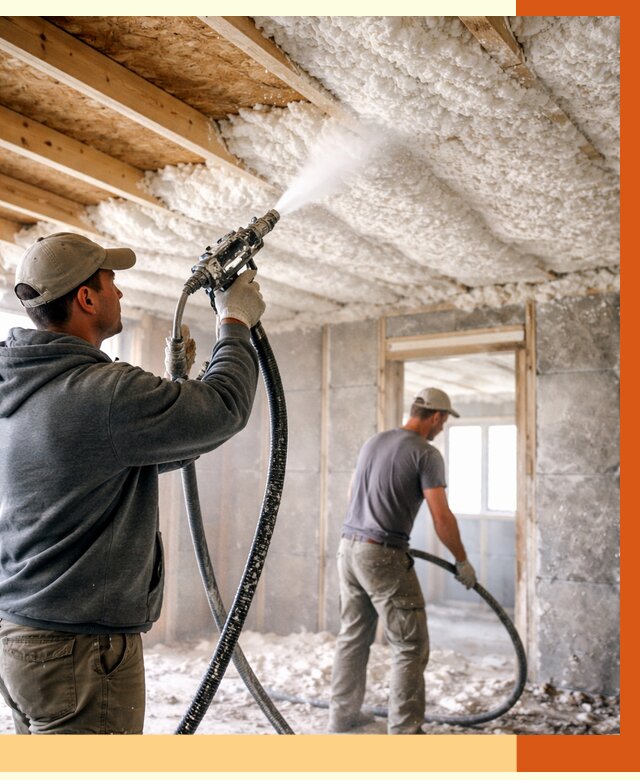 Утепление пеноизолом в Геленджике от 1663 руб./м2 под ключ | ТепломастерГлн