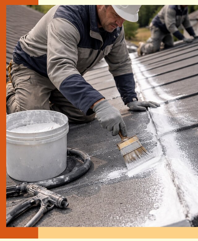 Утепление кровли жидкой теплоизоляцией в Геленджике