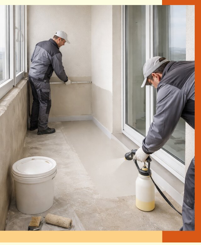 Утепление балкона жидкой теплоизоляцией в Геленджике от 5977 руб./м2 | ТепломастерГлн