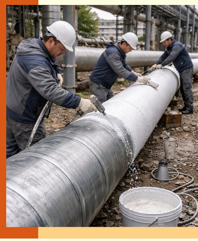 Утепление теплотрассы жидкой теплоизоляцией в Геленджике