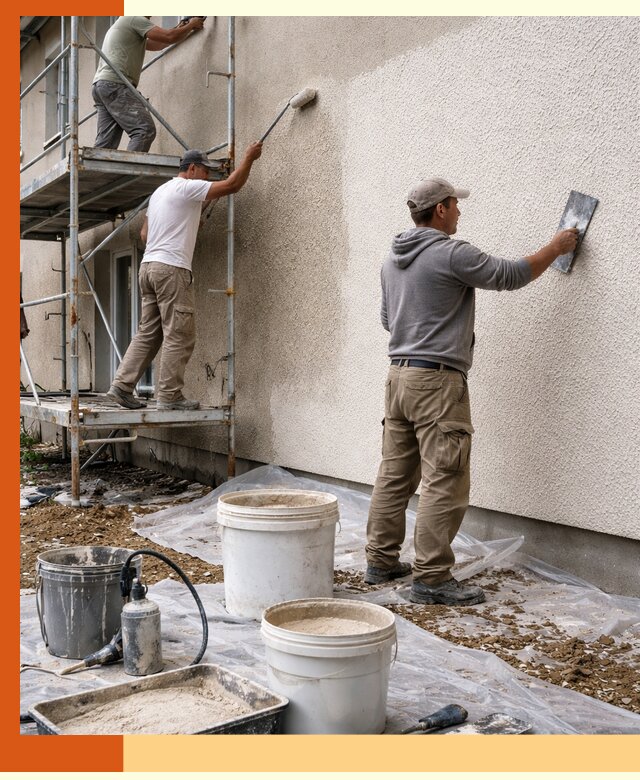 Утепление фасада жидкой пробкой в Геленджике