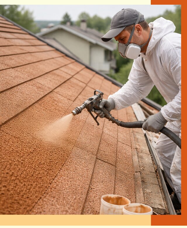 Утепление кровли жидкой пробкой в Геленджике от 2806 руб./м² под ключ | ТепломастерГлн