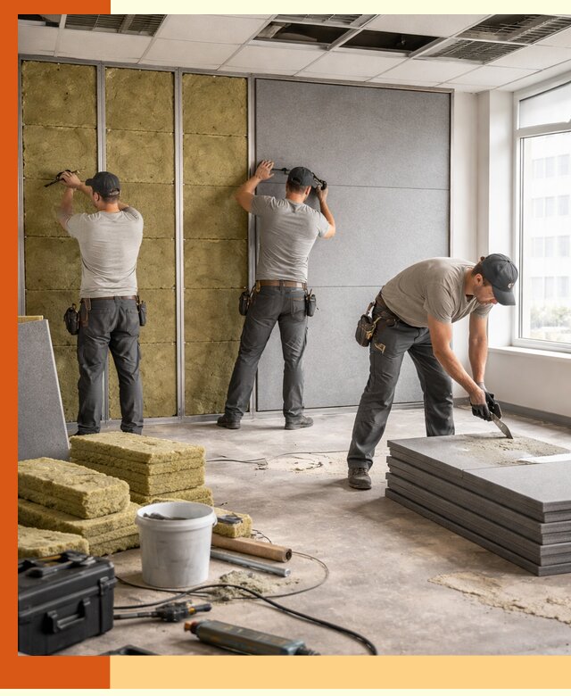 Профессиональная шумоизоляция офисов в Геленджике для комфорта сотрудников