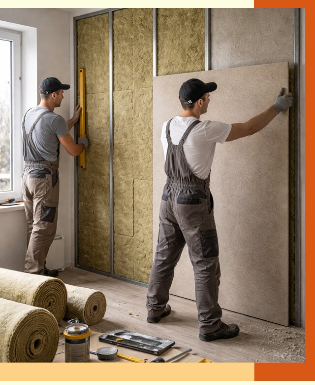 Шумоизоляция стен в Геленджике от 4677 руб/м2 — звукоизоляция стен под ключ | ТепломастерГлн