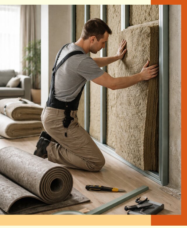 Шумоизоляция перегородок в Геленджике от 1715 руб. за м2 — ТепломастерГлн