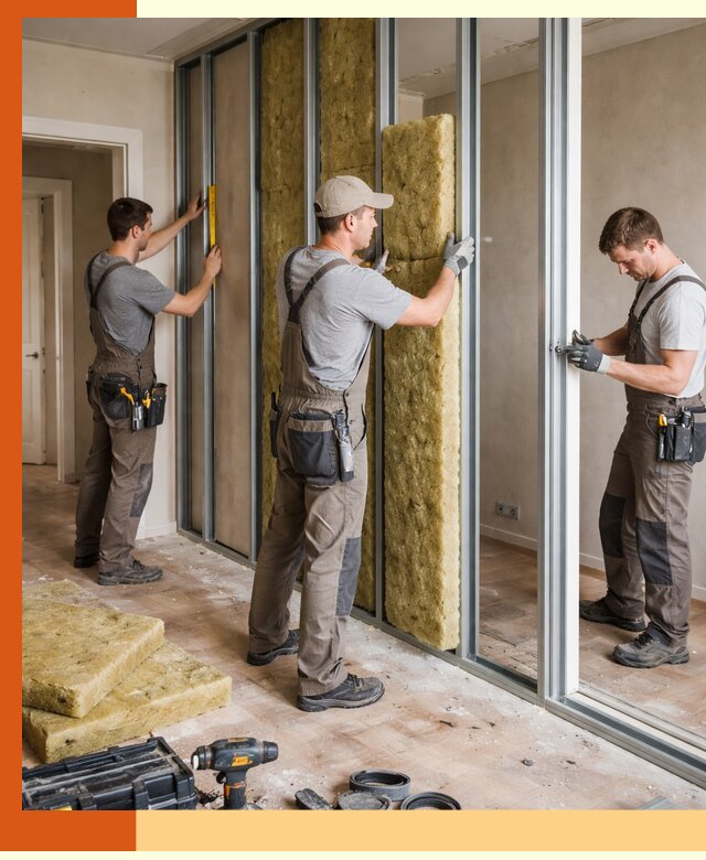 Шумоизоляция межкомнатных перегородок в Геленджике эффективно и надёжно