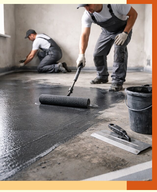Профессиональная гидроизоляция пола в Геленджике от 8835 руб. под ключ | ТепломастерГлн