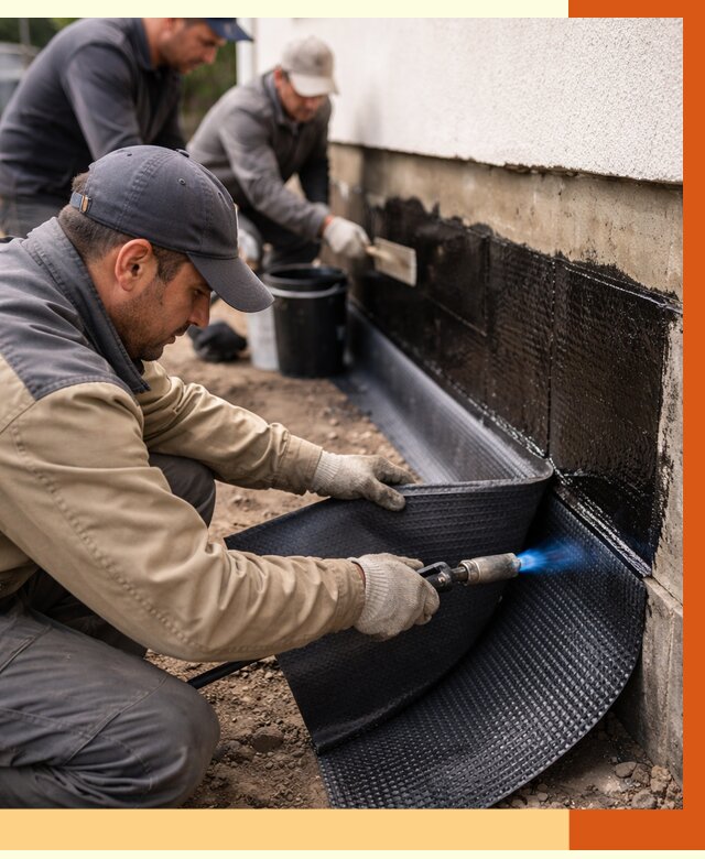 Гидроизоляция цоколя и отмостки в Геленджике от 8835 руб. — ТепломастерГлн