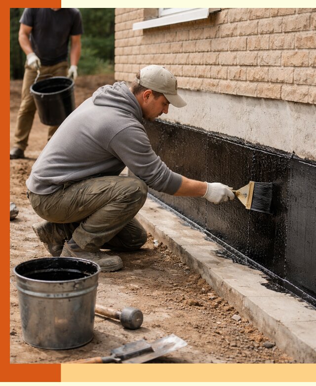 Гидроизоляция цоколя домов и зданий в Геленджике эффективными методами