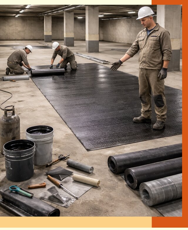 Гидроизоляция паркинга в Геленджике от 1247 руб/м² — профессиональная защита | ТепломастерГлн