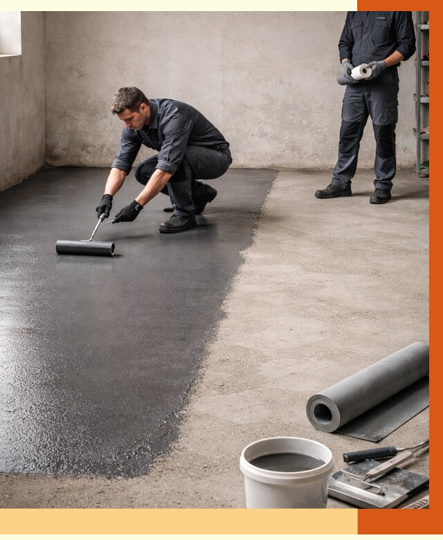 Гидроизоляция гаражного пола в Геленджике от 3638 руб./м² — ТепломастерГлн профессионально