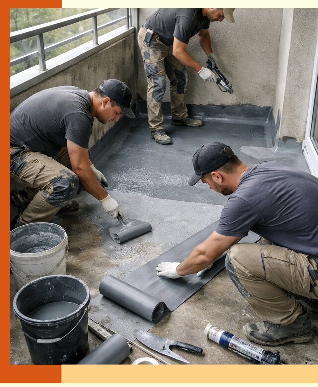 Гидроизоляция балкона в Геленджике: надежная защита от протечек