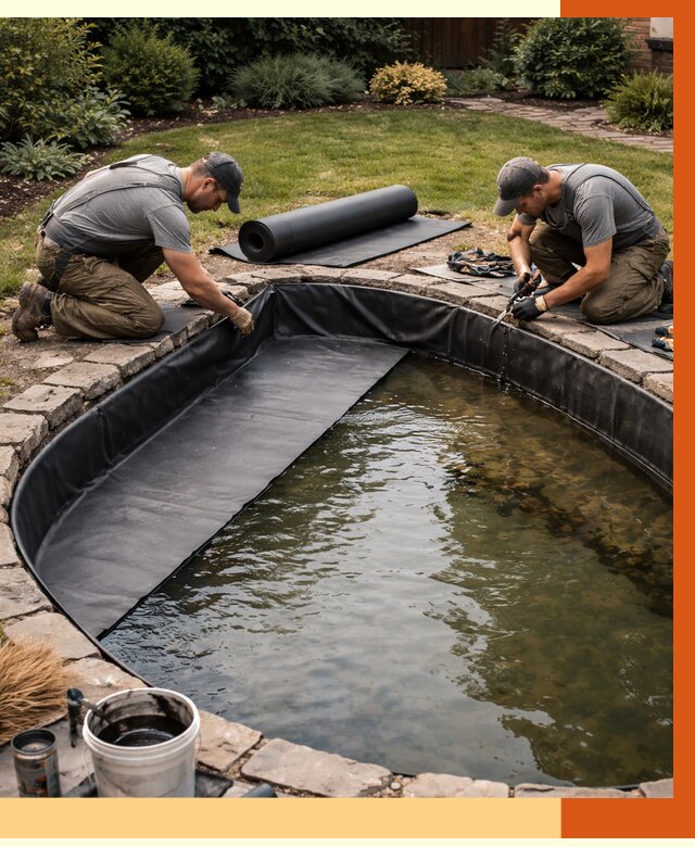 Гидроизоляция пруда в Геленджике от 15591 руб. под ключ | ТепломастерГлн профессионально