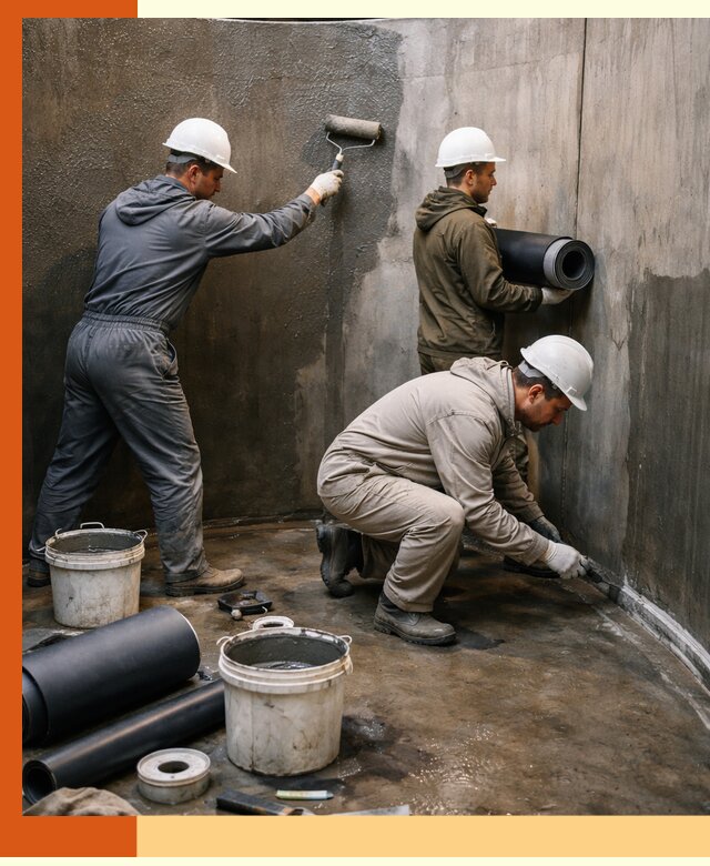 Гидроизоляция резервуара профессионально в Геленджике