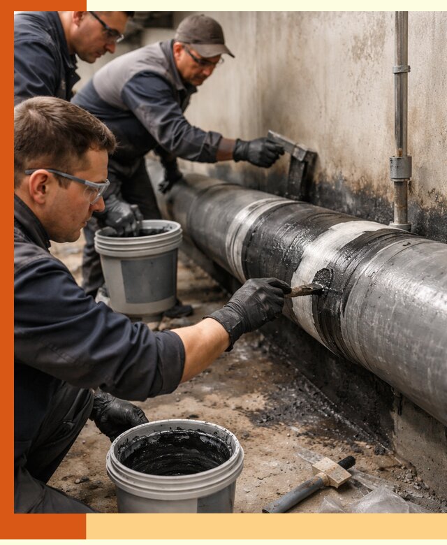 Гидроизоляция труб в Геленджике — защита и герметизация коммуникаций