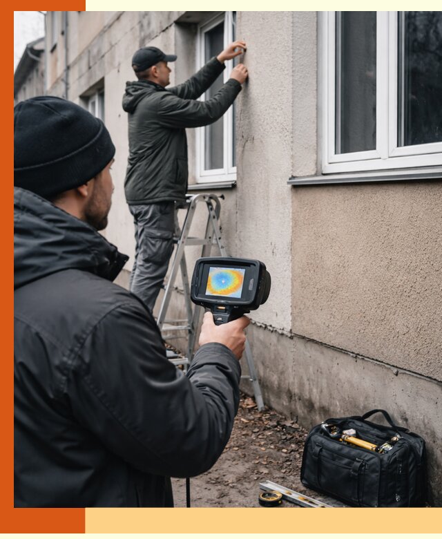 Тепловизионное обследование фасада в Геленджике для выявления дефектов