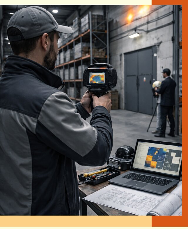 Тепловизионное обследование склада в Геленджике от 6756 руб. | ТепломастерГлн