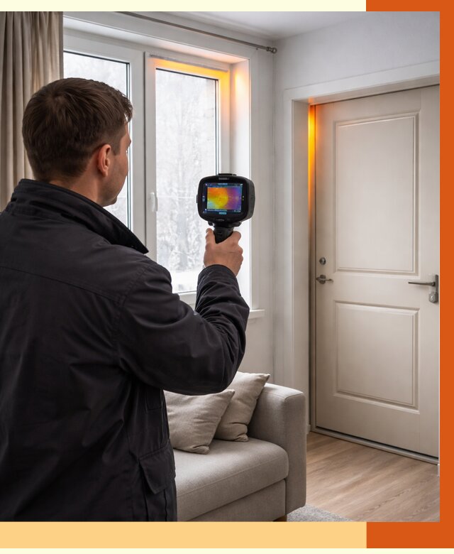 Тепловизионное обследование окон и дверей в Геленджике от 4677 руб. | ТепломастерГлн