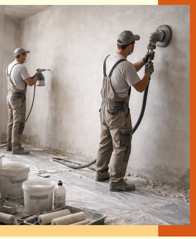 Подготовка поверхности под напыление в Геленджике от 1247 руб. — ТепломастерГлн