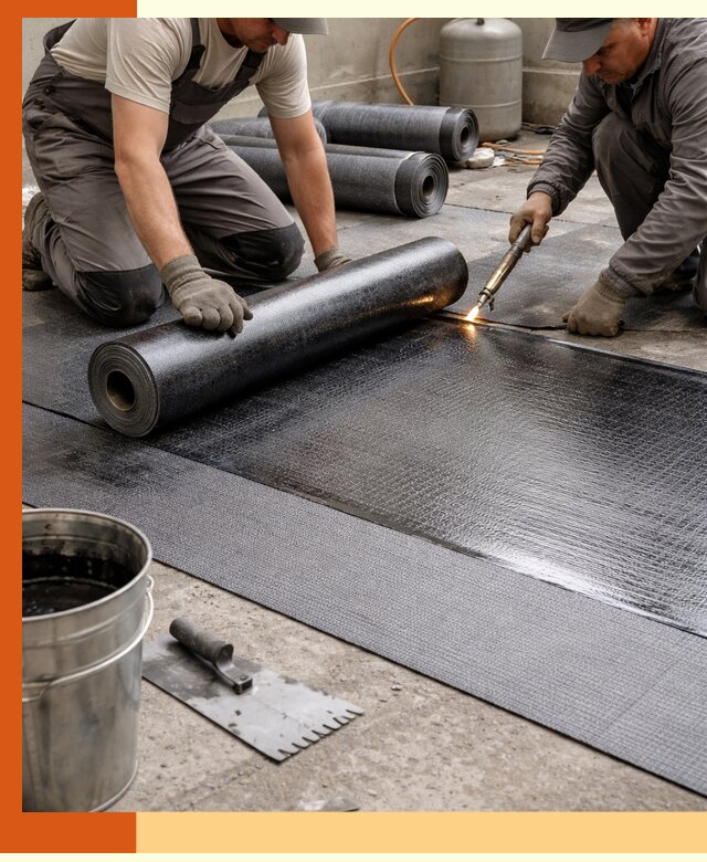 Монтаж гидроизоляционной мембраны в Геленджике для зданий и конструкций