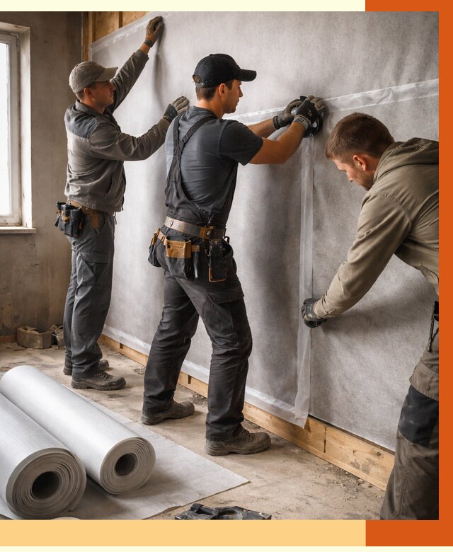 Монтаж ветроизоляции в Геленджике от 4677 руб./м2 — профессионально | ТепломастерГлн