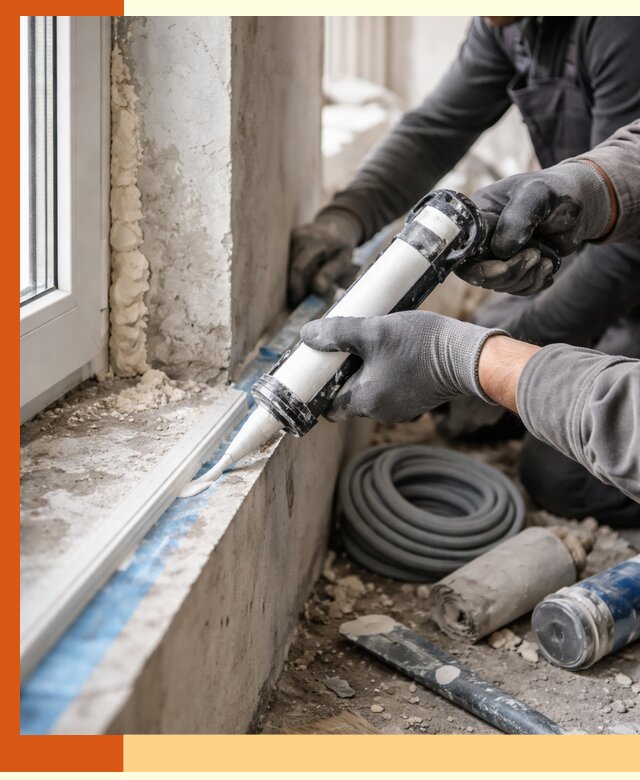 Герметизация стыков и примыканий зданий в Геленджике