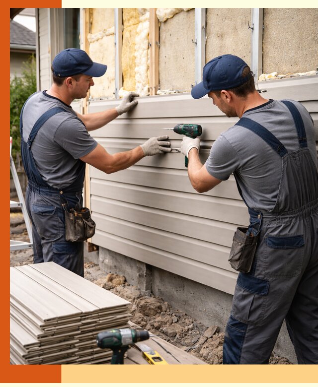 Монтаж сайдинга после утепления в Геленджике качественно и надежно